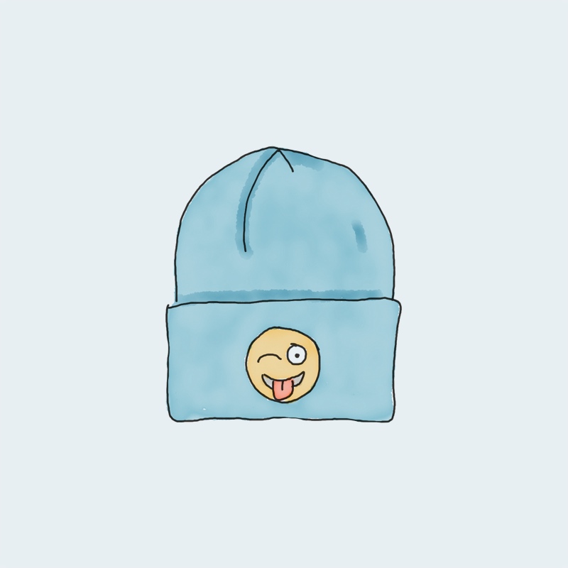 Gorro de Tricô com Logo